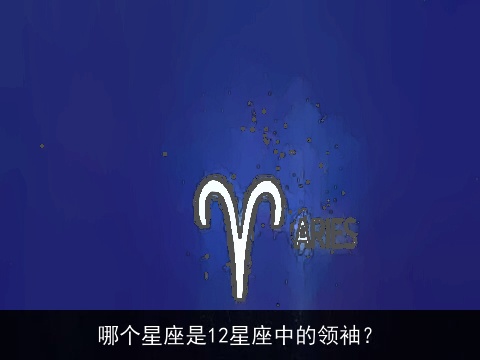 哪个星座是12星座中的领袖？