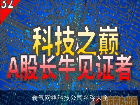 霸气网络科技公司名称大全