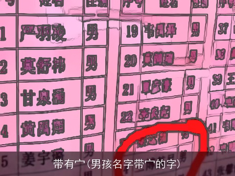 带有宀(男孩名字带宀的字)