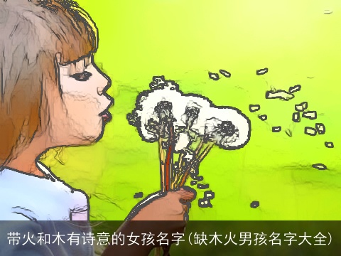 带火和木有诗意的女孩名字(缺木火男孩名字大全)