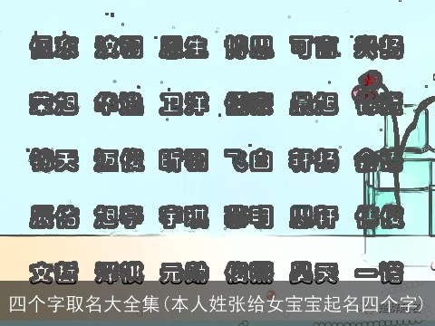 四个字取名大全集(本人姓张给女宝宝起名四个字)