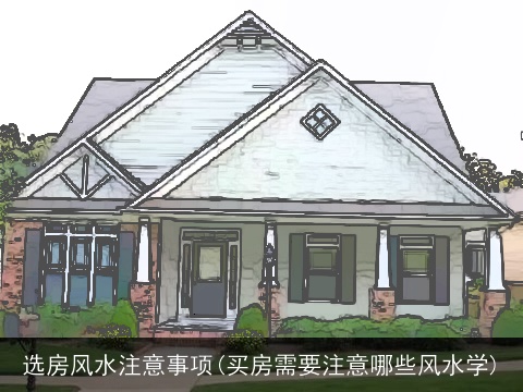 选房风水注意事项(买房需要注意哪些风水学)