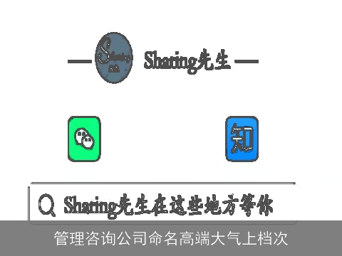 管理咨询公司命名高端大气上档次