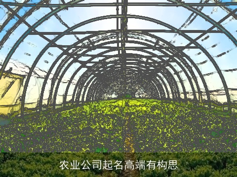 农业公司起名高端有构思