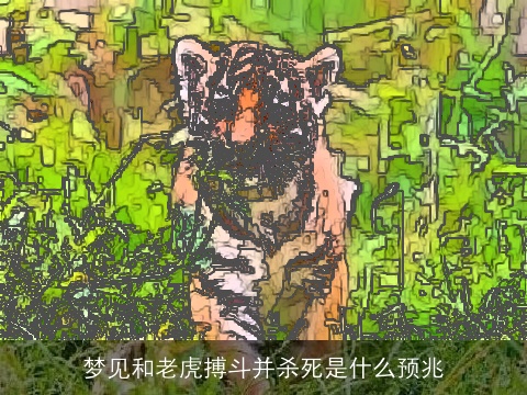 梦见和老虎搏斗并杀死是什么预兆