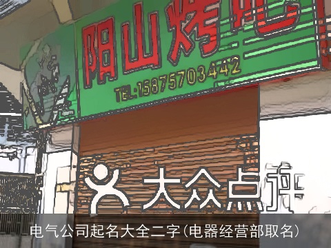 电气公司起名大全二字(电器经营部取名)