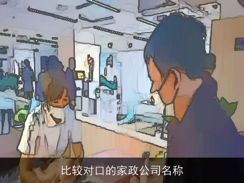 比较对口的家政公司名称