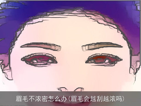 眉毛不浓密怎么办(眉毛会越刮越浓吗)