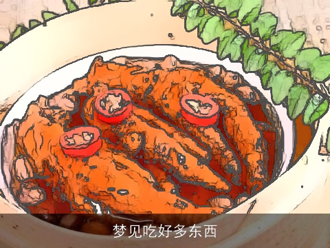 梦见吃好多东西