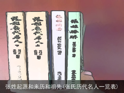 张姓起源和来历和祖先(张氏历代名人一览表)