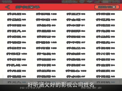 好听涵义好的影视公司姓名