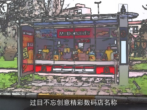 过目不忘创意精彩数码店名称