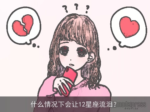 什么情况下会让12星座流泪？