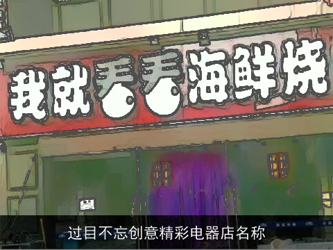 过目不忘创意精彩电器店名称