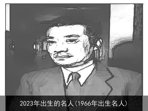 2023年出生的名人(1966年出生名人)
