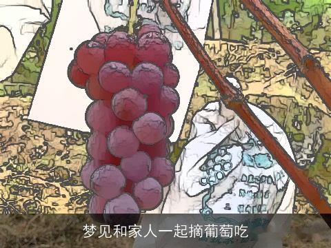 梦见和家人一起摘葡萄吃