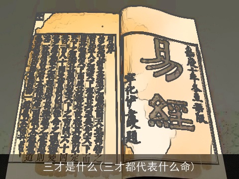 三才是什么(三才都代表什么命)