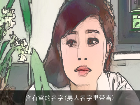 含有雪的名字(男人名字里带雪)
