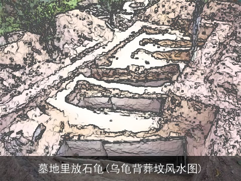 墓地里放石龟(乌龟背葬坟风水图)