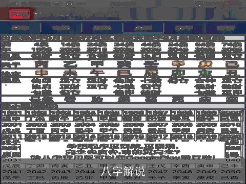 八字解说