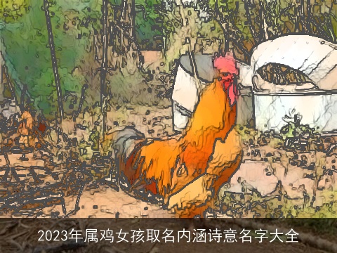 2023年属鸡女孩取名内涵诗意名字大全