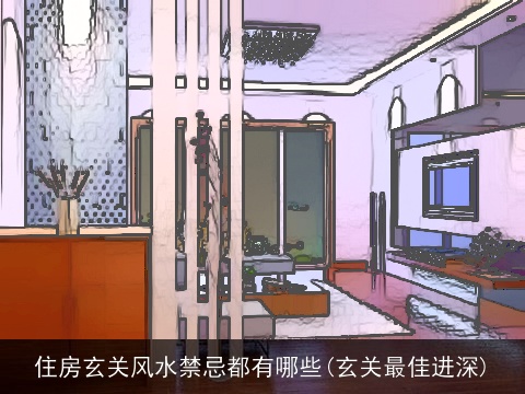 住房玄关风水禁忌都有哪些(玄关最佳进深)