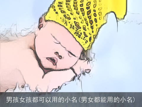男孩女孩都可以用的小名(男女都能用的小名)