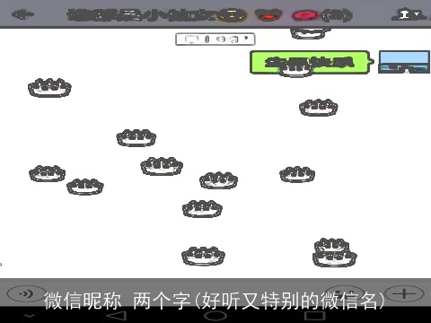 微信昵称 两个字(好听又特别的微信名)