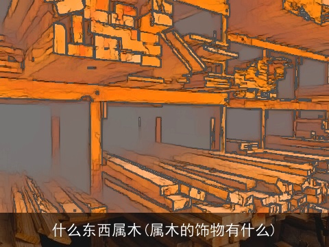 什么东西属木(属木的饰物有什么)