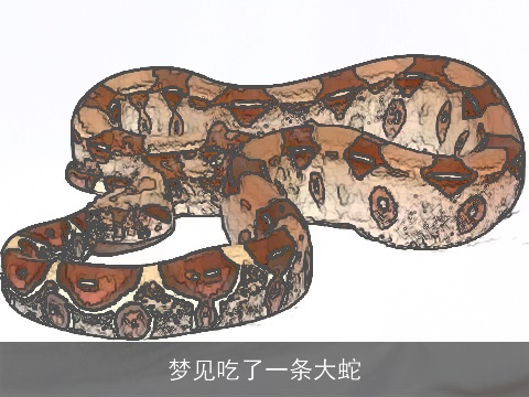 梦见吃了一条大蛇
