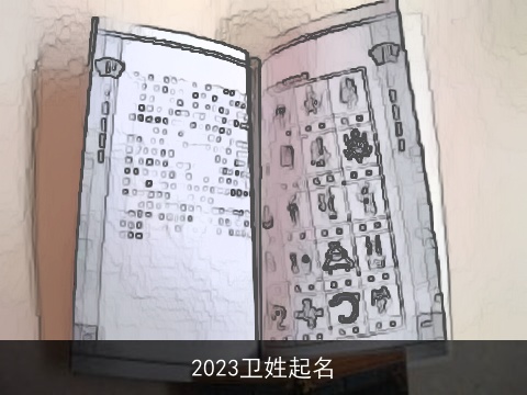 2023卫姓起名