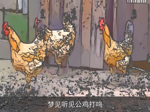 梦见听见公鸡打鸣
