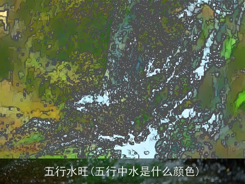 五行水旺(五行中水是什么颜色)
