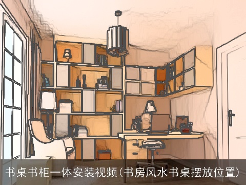 书桌书柜一体安装视频(书房风水书桌摆放位置)