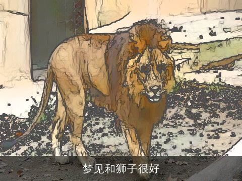 梦见和狮子很好