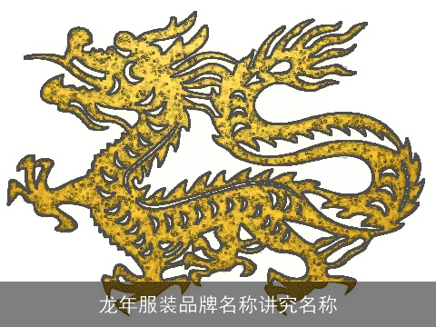 龙年服装品牌名称讲究名称