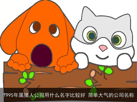 1995年属猪人公司用什么名字比较好 简单大气的公司名称