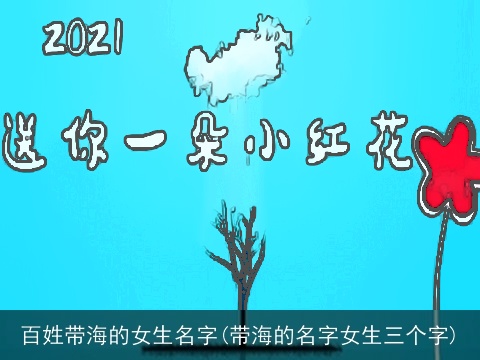百姓带海的女生名字(带海的名字女生三个字)