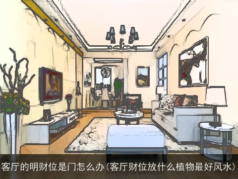 客厅的明财位是门怎么办(客厅财位放什么植物最好风水)