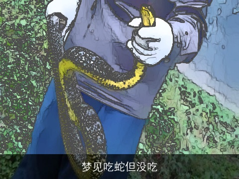 梦见吃蛇但没吃