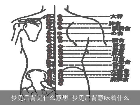 梦见后背是什么意思 梦见后背意味着什么