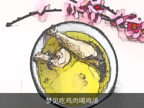 梦见吃鸡肉喝鸡汤