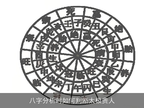八字分析时如何判断太极贵人