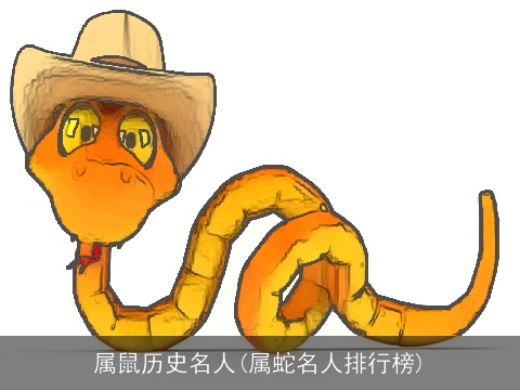 属鼠历史名人(属蛇名人排行榜)