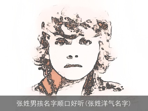 张姓男孩名字顺口好听(张姓洋气名字)