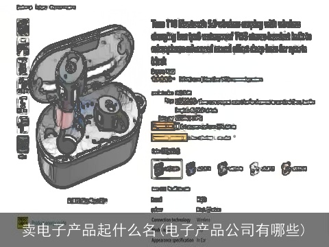 卖电子产品起什么名(电子产品公司有哪些)