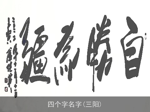 四个字名字(三阳)