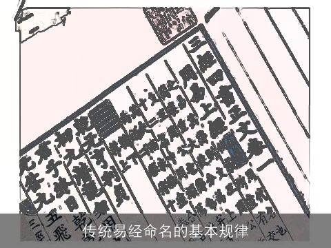 传统易经命名的基本规律