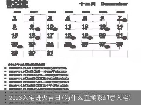 2023入宅进火吉日(为什么宜搬家却忌入宅)