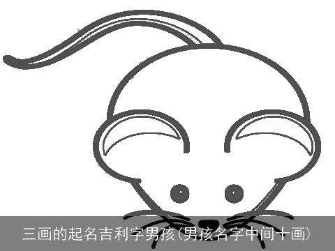 三画的起名吉利字男孩(男孩名字中间十画)